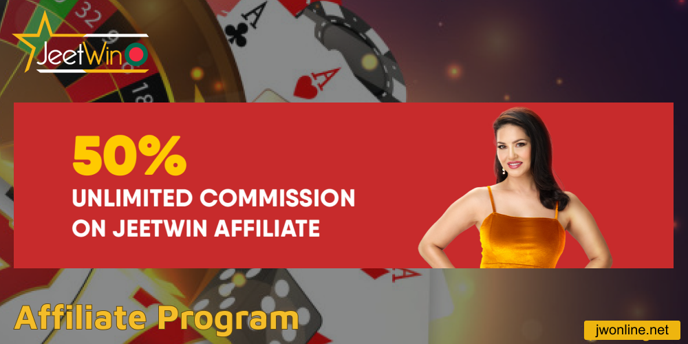 The affilaiate program offered at Jeetwin Online Casino