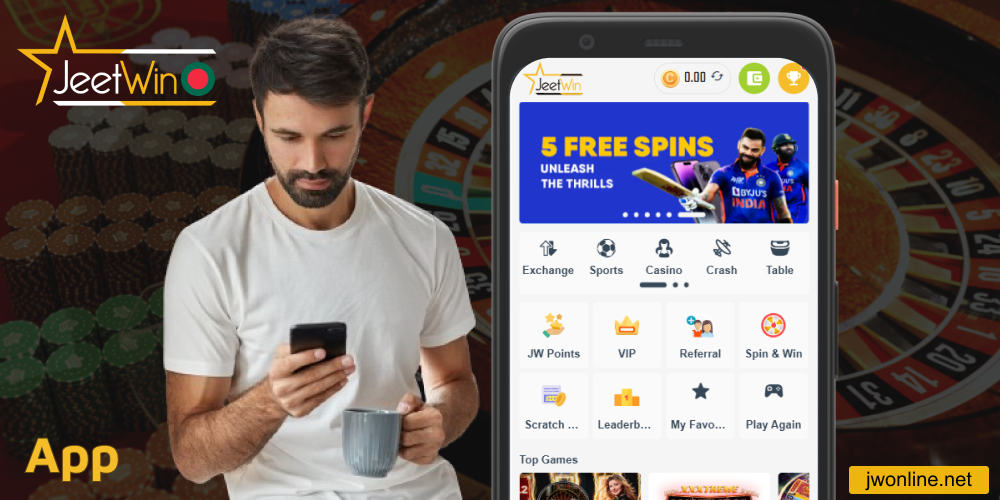 Jeetwin mobile app for Android and iOS
