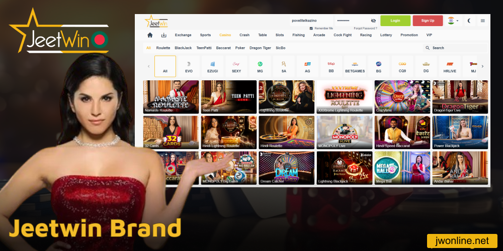Jeetwin web casino brand in Bangladesh