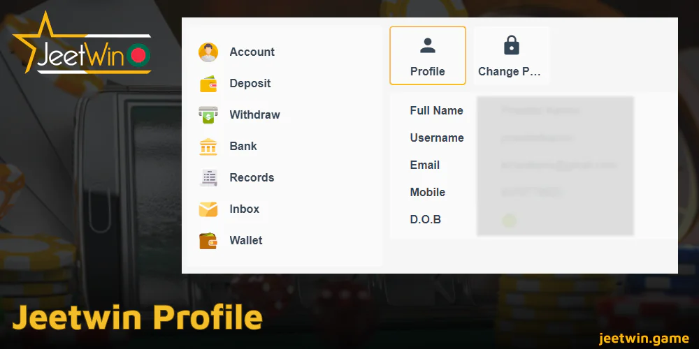 Jeetwin প্রোফাইল সম্পর্কে প্রধান তথ্য