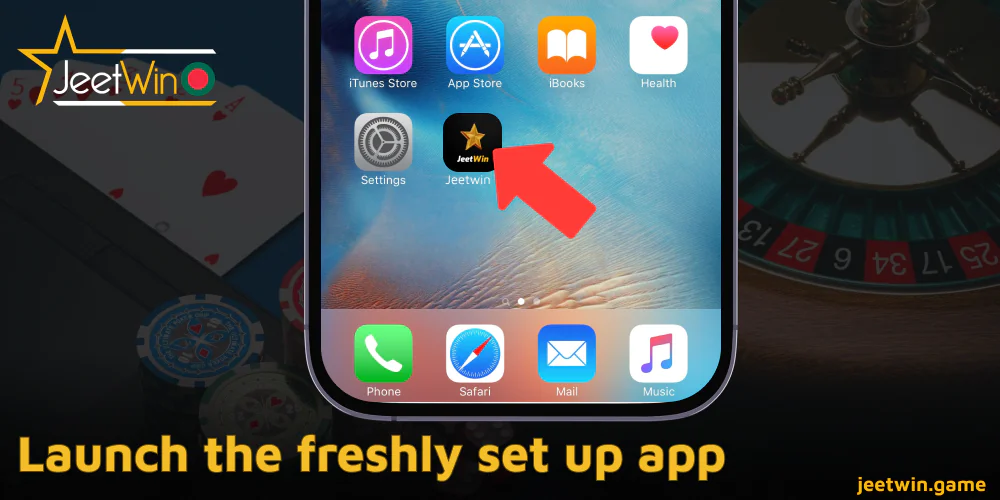 নতুনভাবে সেট আপ করা Jeetwin অ্যাপ চালু করুন