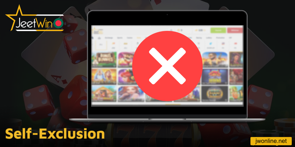 Self-exclusion option in Jeetwin online casino