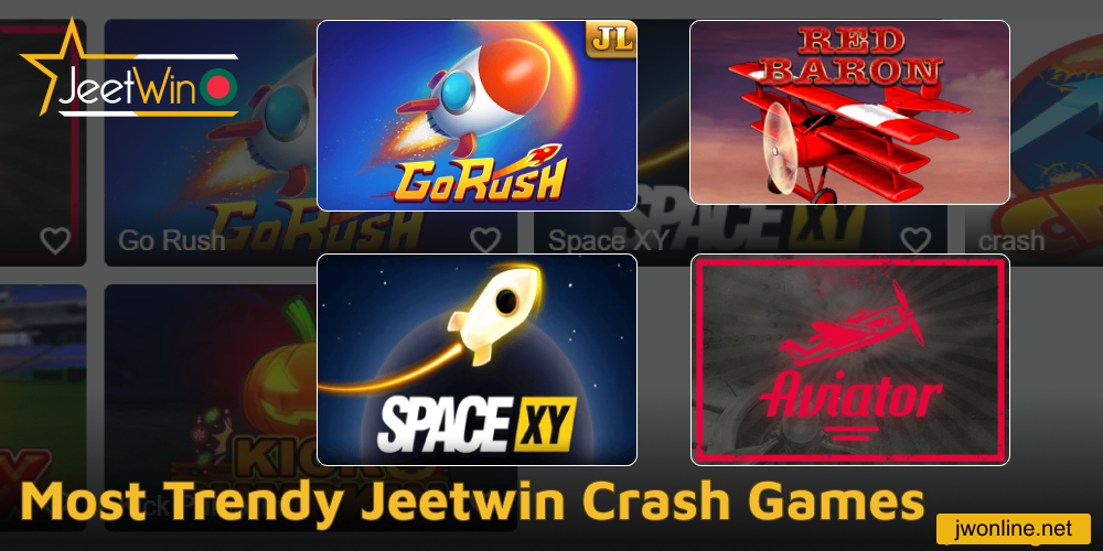 The most popular crash games on Jeetwin