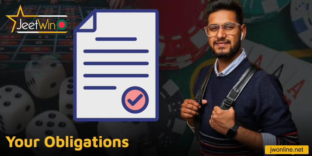 Player obligations at Jeetwin casino
