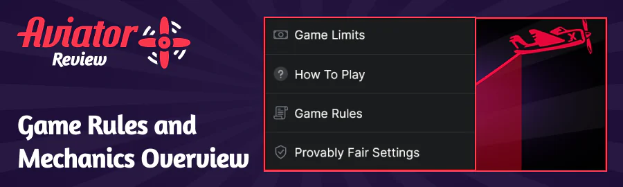 Overview of the rules and mechanics of the Aviator game