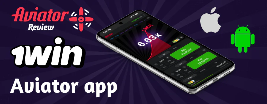 The 1Win app, which features the Aviator game, is available for Android and iOS
