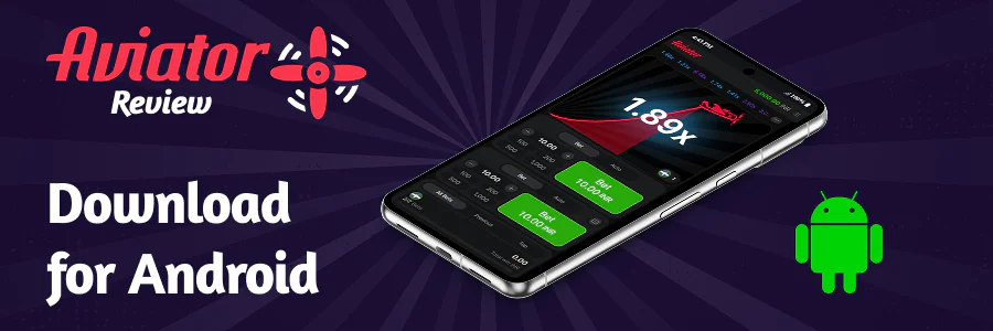 Download the Aviator app for Android devices