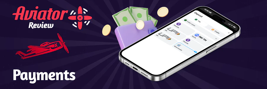 Deposits and Withdrawals at App for Aviator