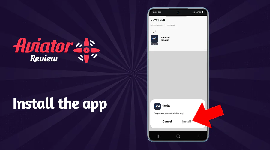 Install the Aviator app