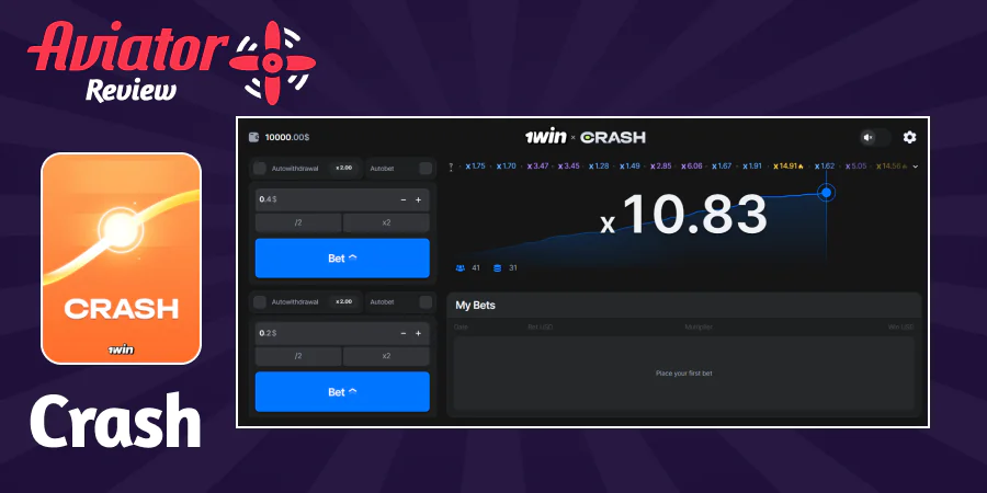 'Crash' is a good alternative to the 'Aviator' game
