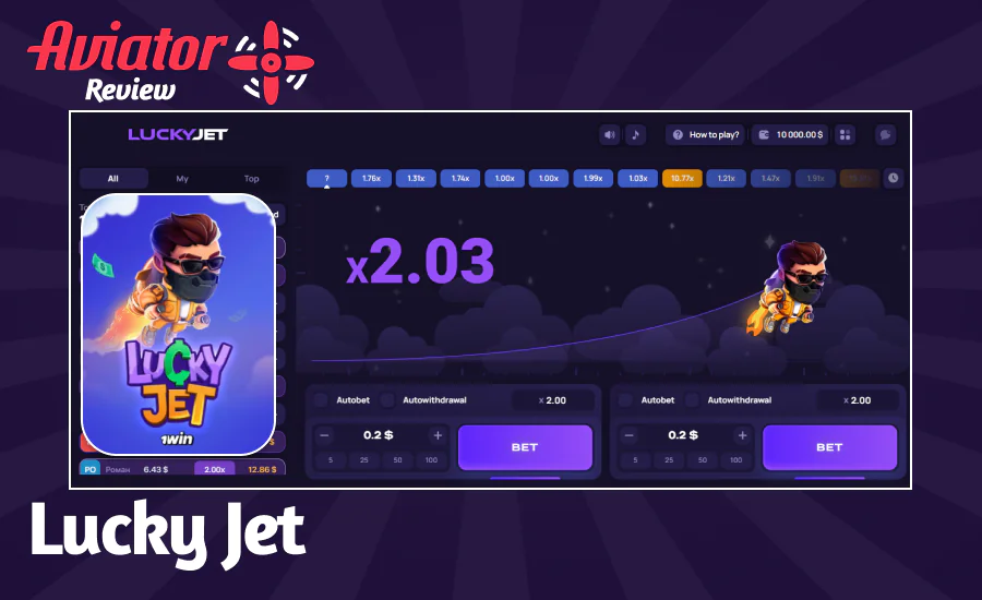 'Lucky Jet' is a good alternative to the 'Aviator' game