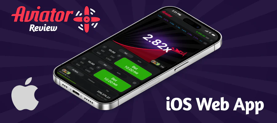 The Aviator Game can be played using an iOS web app