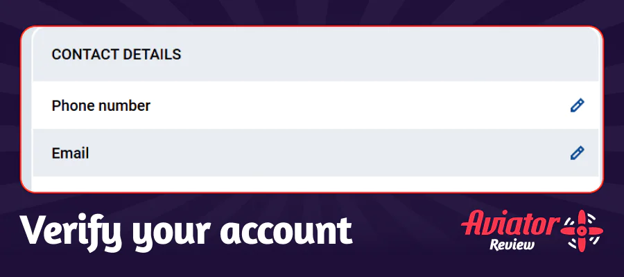 Verifying Mostbet account via email or SMS link