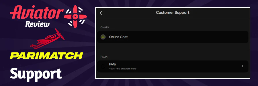 Parimatch support for Aviator players in India